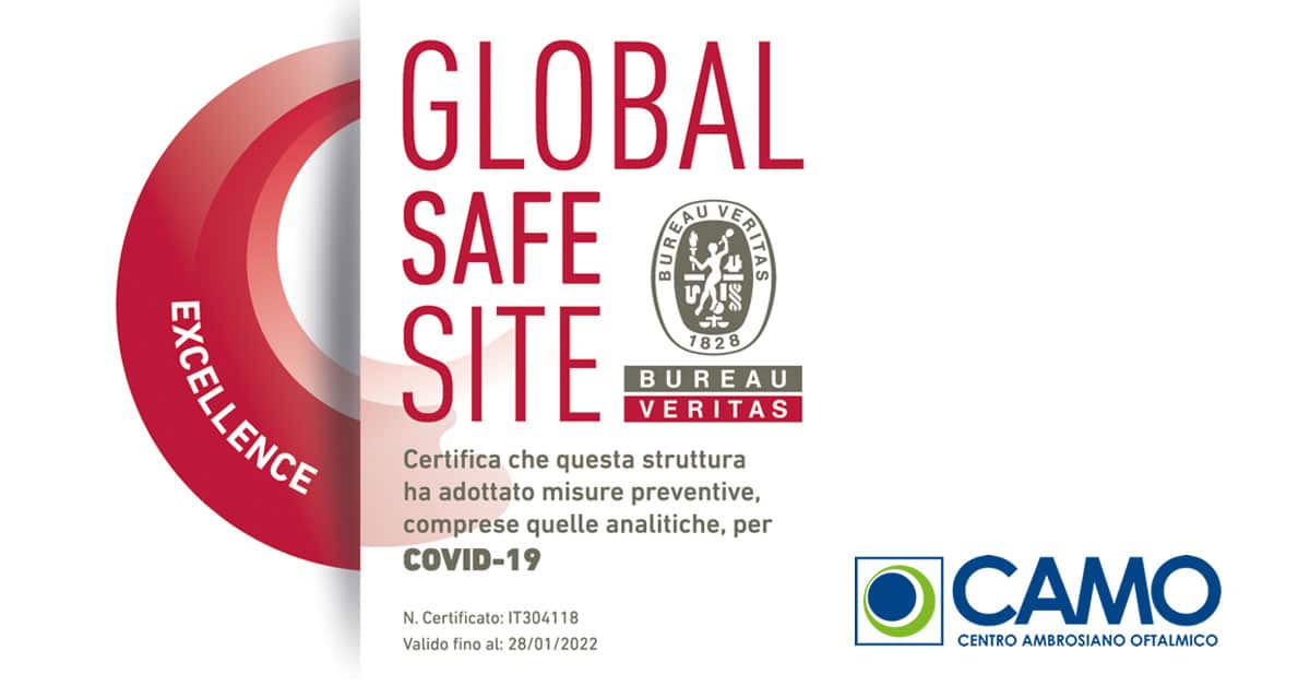 GLOBAL SAFE SITE EXCELLENCE - COVID-19 - CAMO Centro Ambrosiano Oftalmico